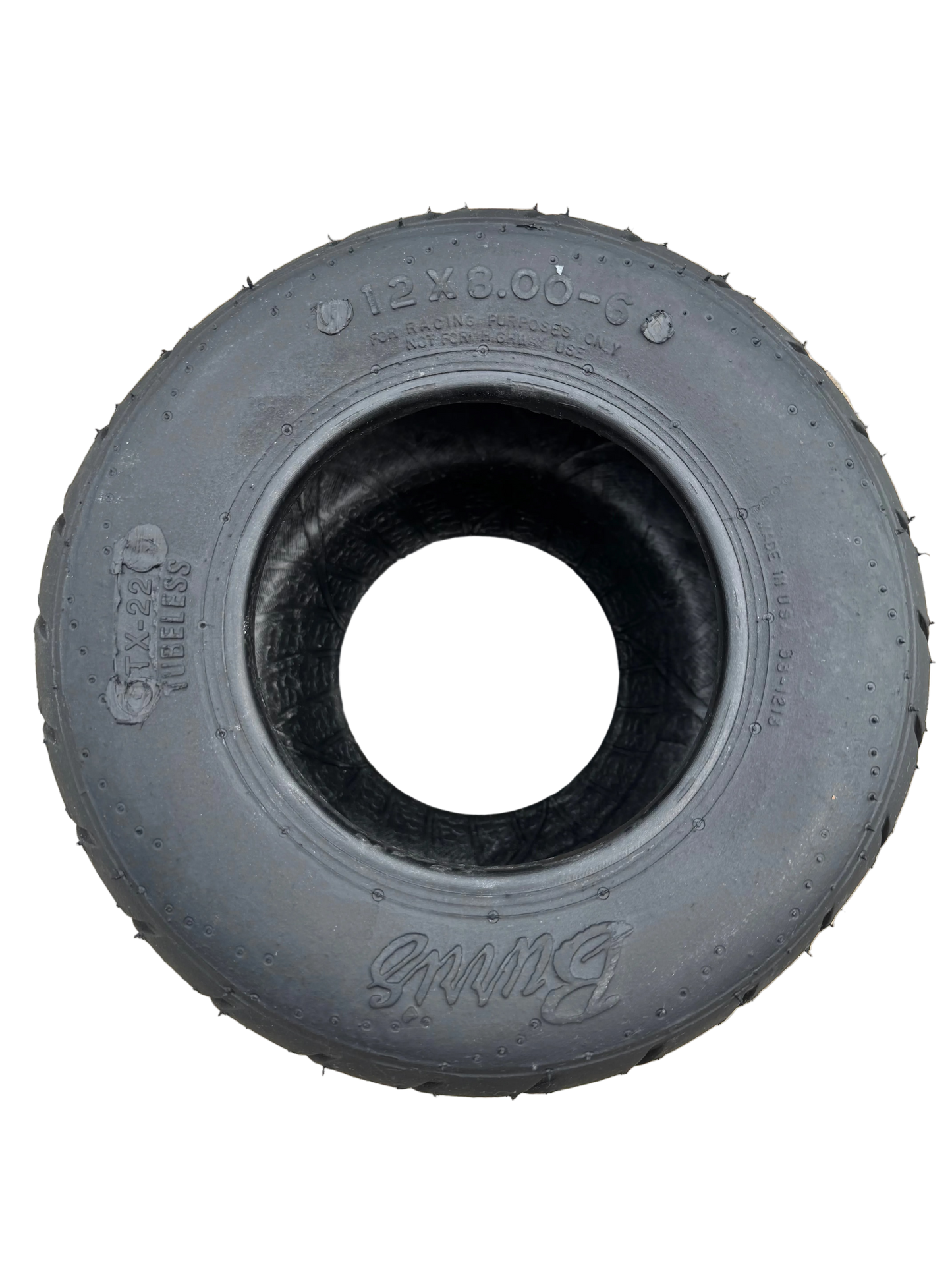 Burris 12 x 8.0-6 Treaded Tire - BTGXL