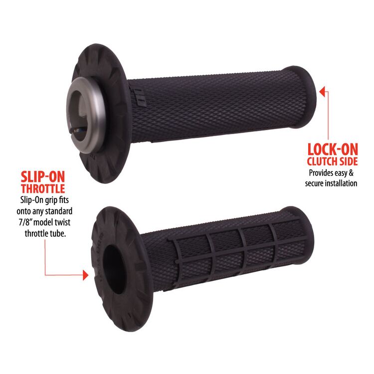 Odi Motocross V2 Universal Lock On Half Waffle Gripset